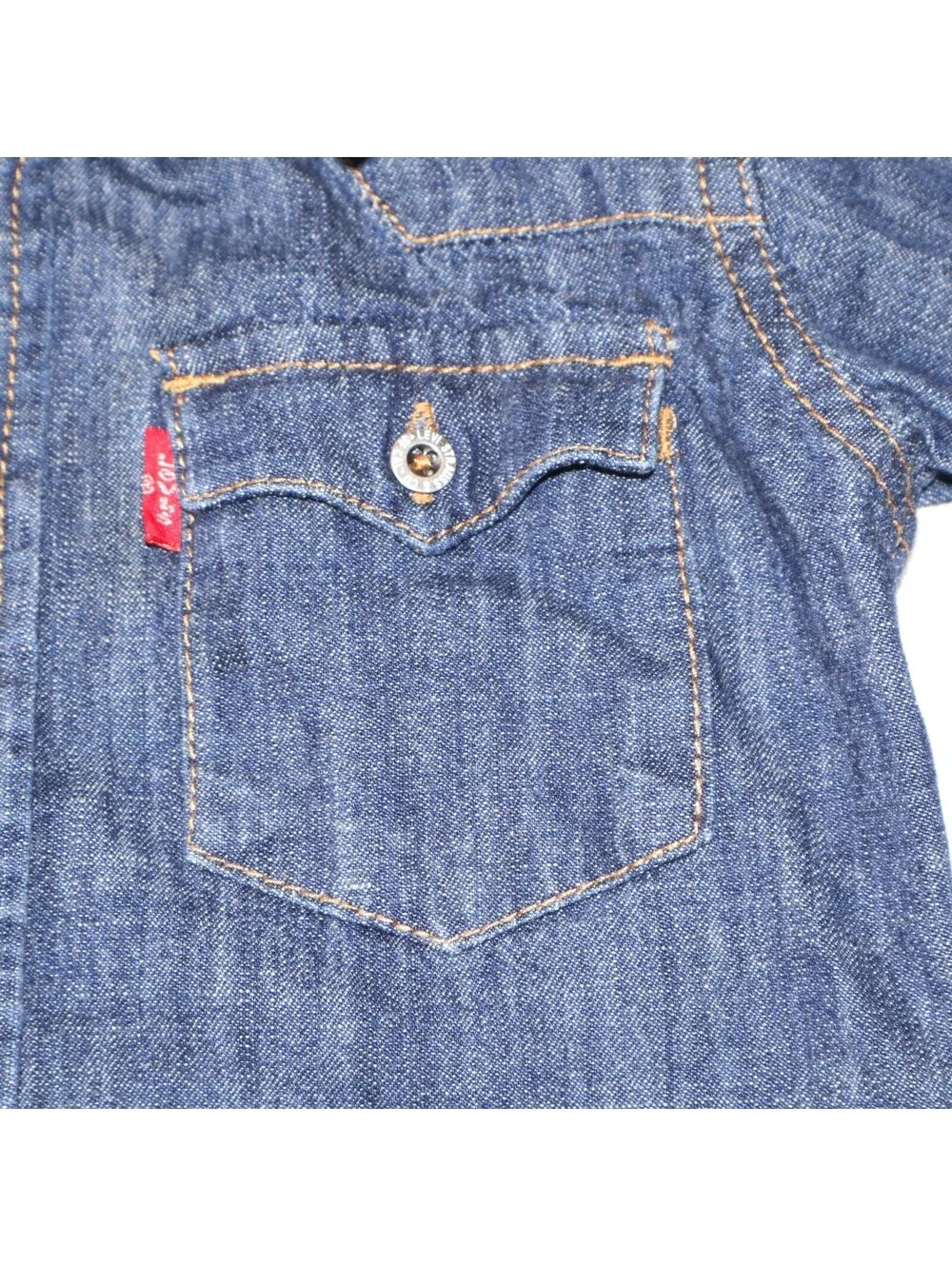 Levis Boys Denim Shirt Size 3T Blue